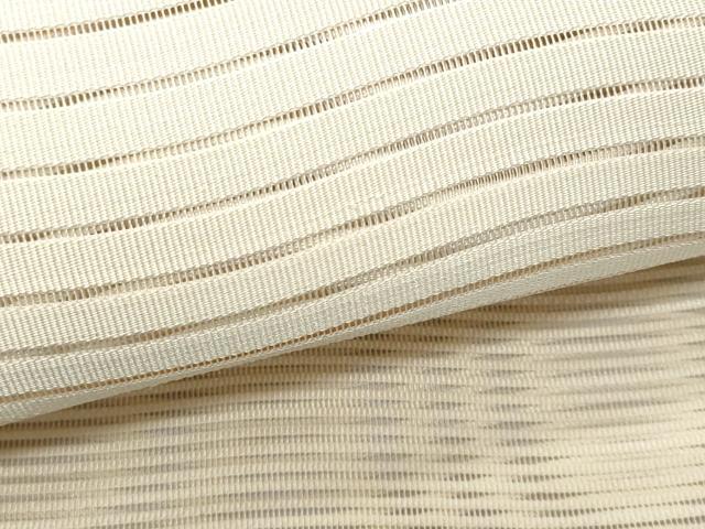 平和屋着物＊夏物 八寸名古屋帯 絽綴れ よろけ縞 正絹 逸品 CAAW6919fb