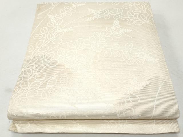 平和屋着物＊夏物　六通柄京袋帯　萩　銀糸　正絹　逸品　CAAW6930fb