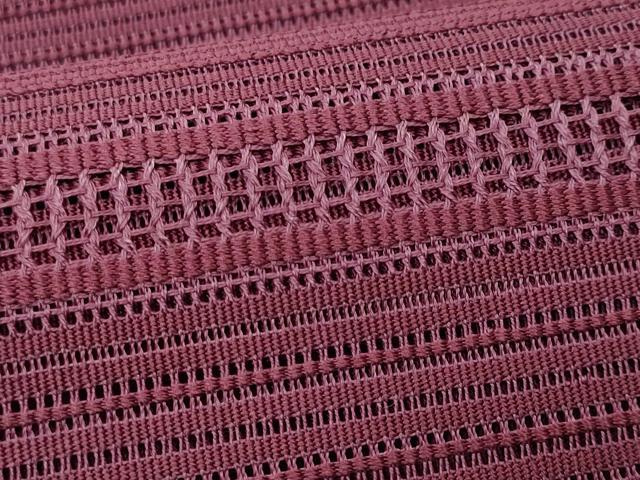 平和屋着物＊夏物　八寸名古屋帯　絽綴れ　横段文　正絹　逸品　CAAW6940fb 平和屋着物＊夏物 八寸名古屋帯 絽綴れ 横段文 正絹 逸品 CAAW6940fb