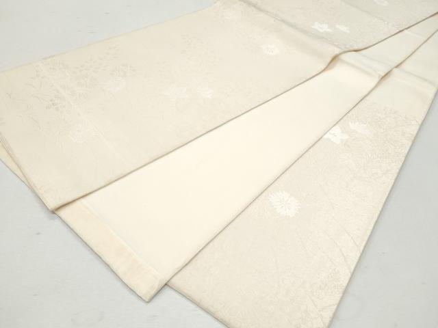 平和屋着物＊夏物 六通柄袋帯 秋草文 金糸 正絹 逸品 CAAW6955fb 袋帯