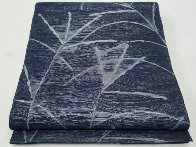 平和屋着物＊夏物　全通柄袋帯　草葉文　正絹　逸品　CAAW6961fb