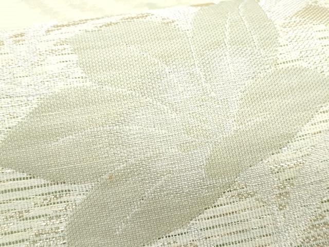 平和屋着物＊夏物　六通柄袋帯　流水草花文　金銀糸　正絹　逸品　CAAW6968fb 平和屋着物＊夏物 六通柄袋帯 流水草花文 金銀糸 正絹 逸品