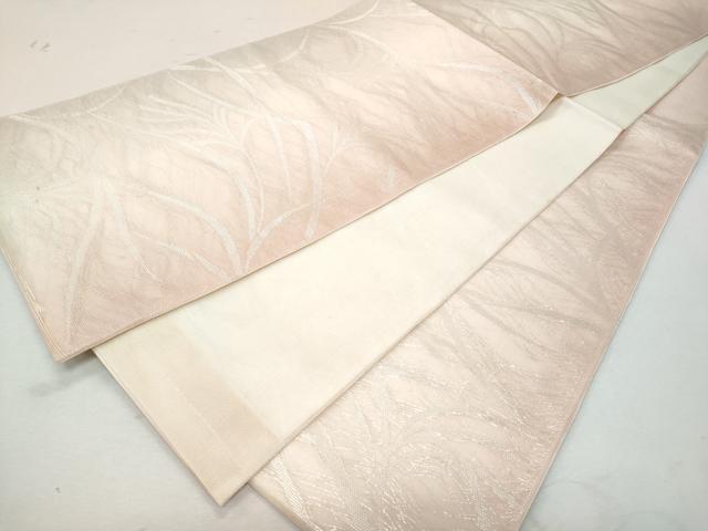 平和屋着物＊夏物 六通柄袋帯 草木文 銀糸 正絹 逸品 CAAW6973fb
