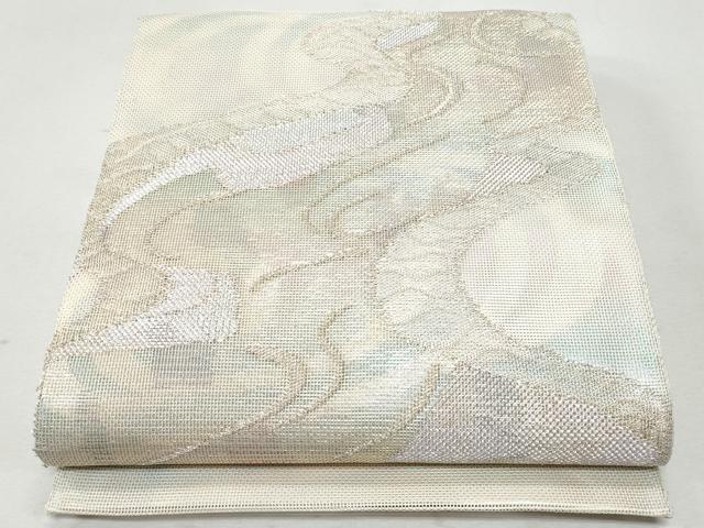 平和屋着物＊夏物　六通柄袋帯　流水文　金銀糸　正絹　逸品　未使用　CAAW6974fb