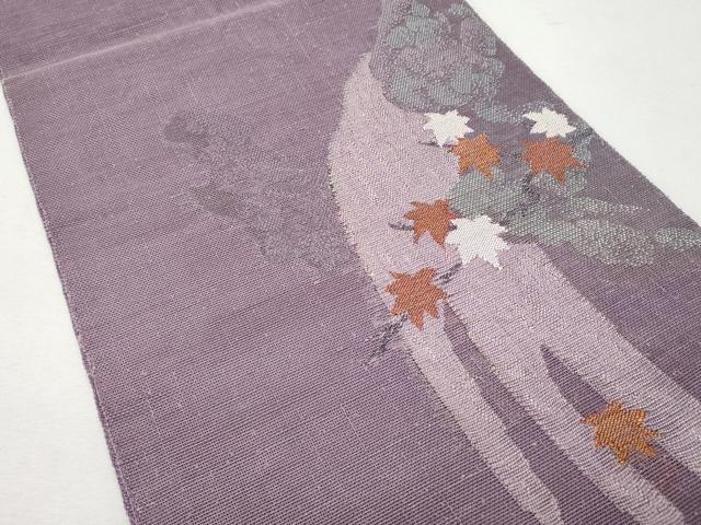 平和屋着物＊夏物 太鼓柄袋帯 楓 正絹 逸品 CAAW7014fb