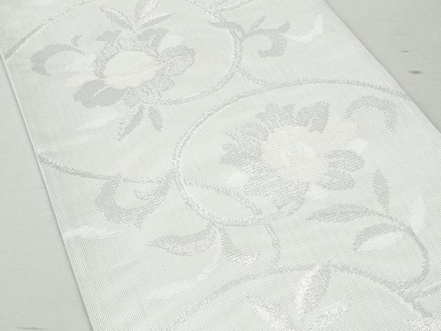 平和屋着物＊夏物 六通柄袋帯 花唐草文 銀糸 CAAW7024fbの通販はau PAY