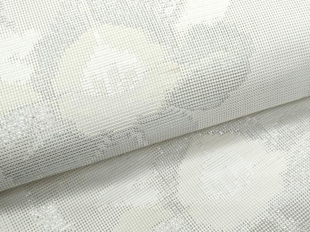 平和屋着物＊夏物　六通柄袋帯　花唐草文　銀糸　CAAW7024fb 平和屋着物＊夏物 六通柄袋帯 花唐草文 銀糸 CAAW7024fbの通販 by 平和