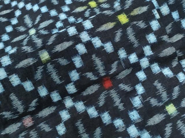 平和屋着物○久留米絣 単衣 菱花文 綿 逸品 CAAW7222yc