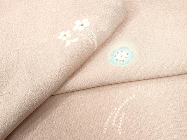 平和屋着物●上質な小紋　舞花文　金彩　正絹　逸品　CAAW7244yc