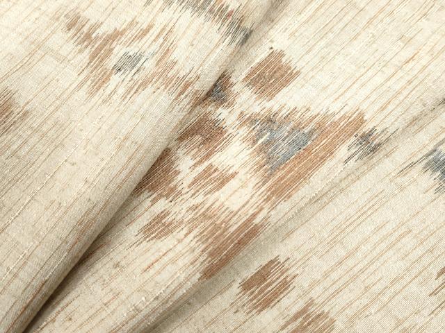 平和屋着物●上質な紬　絣文様　正絹　逸品　CAAW7246yc