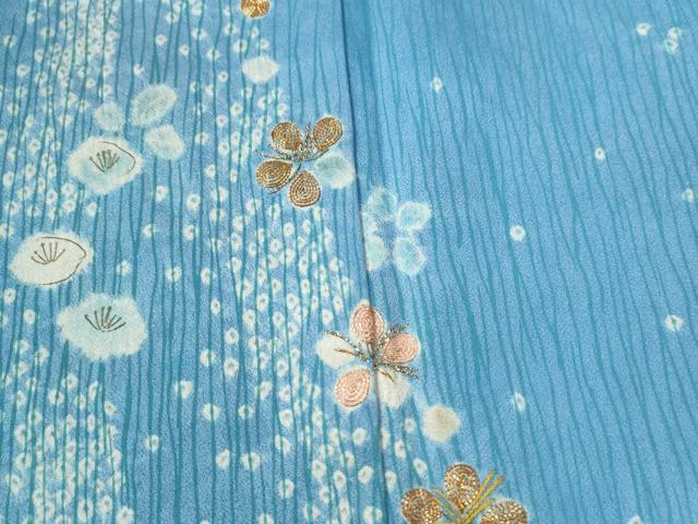 平和屋着物●訪問着　駒刺繍　舞花文　金彩　正絹　逸品　AAAW0053ph 平和屋着物○訪問着 駒刺繍 舞花文 金彩 正絹 逸品 AAAW0053ph