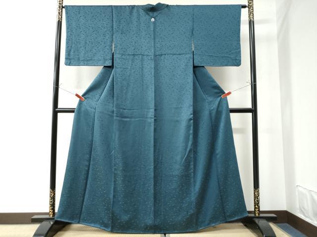 平和屋着物●上質な色無地　飛鶴地紋　褐返色　正絹　逸品　CAAW7276yc