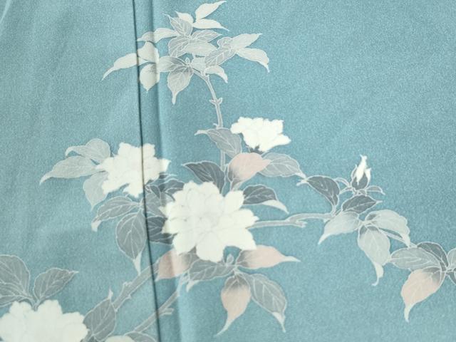 極上　訪問着　友禅　風景草花文　暈し染め　正絹　逸品 極上 訪問着 友禅 風景草花文 暈し染め 正絹 逸品 極上 訪問着 友禅