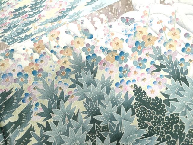 平和屋着物○本加賀友禅作家 杉浦伸 色留袖 浜松松竹梅樹林文