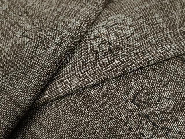 平和屋着物●本場大島紬　9マルキ　更紗花唐草文　正絹　逸品　未使用　CAAW7547yc