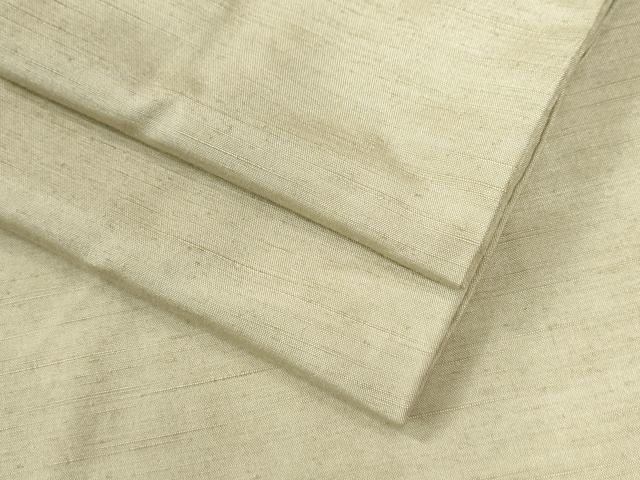 平和屋着物●男性　紬　色無地　枯色　正絹　逸品　CAAW7559yc