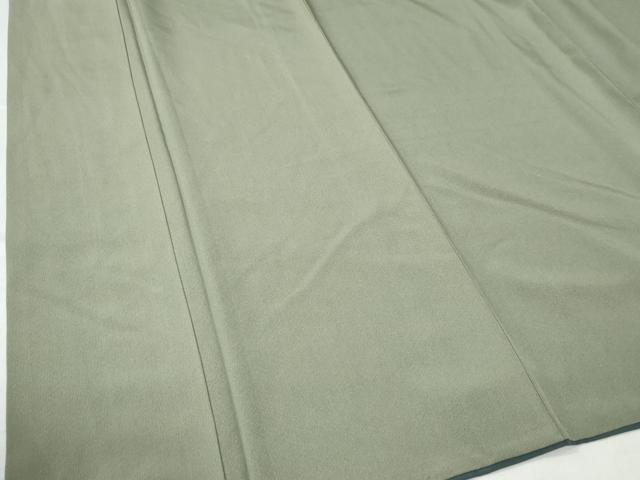 平和屋着物○江戸小紋 万筋 灰青色×抹茶色 正絹 逸品 CAAW7639yc