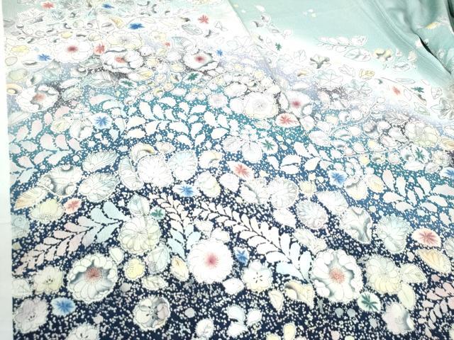 平和屋着物○訪問着 作家物 辻が花 手描き 暈し染め 正絹 逸品 CAAW7698yc