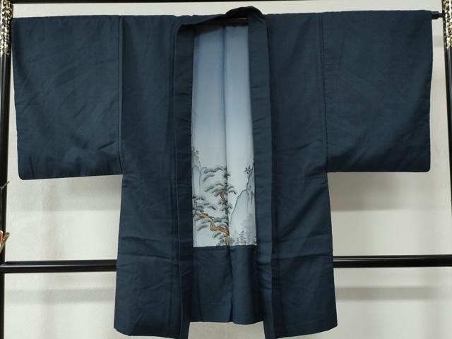 平和屋着物○男性 紬 アンサンブル 100亀甲 正絹 逸品 CAAW7741yc 