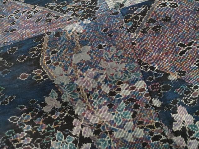 平和屋着物●本場大島紬　樹林吉祥文　正絹　逸品　CAAW7772yc 平和屋着物○本場大島紬 樹林吉祥文 正絹 逸品 CAAW7772yc