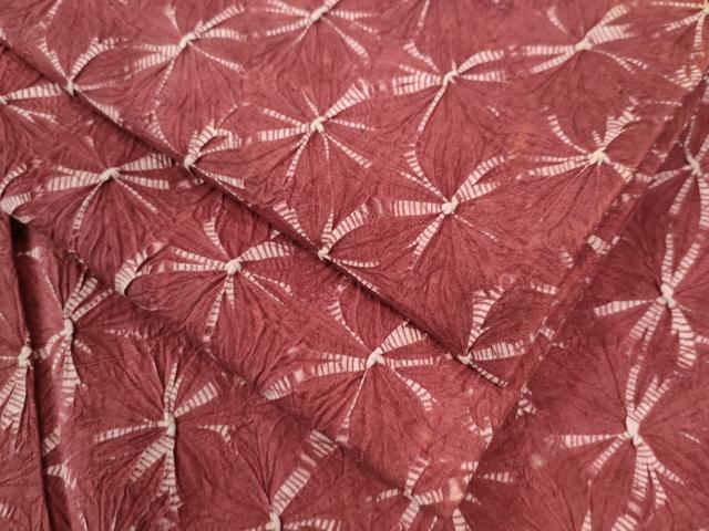 平和屋着物●上質な紬　絞り　吉祥文　正絹　逸品　CAAW7808yc