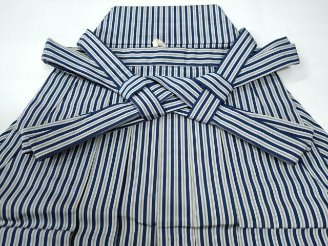 平和屋着物○男性 馬乗り袴 間道 正絹 逸品 CAAW7847yc