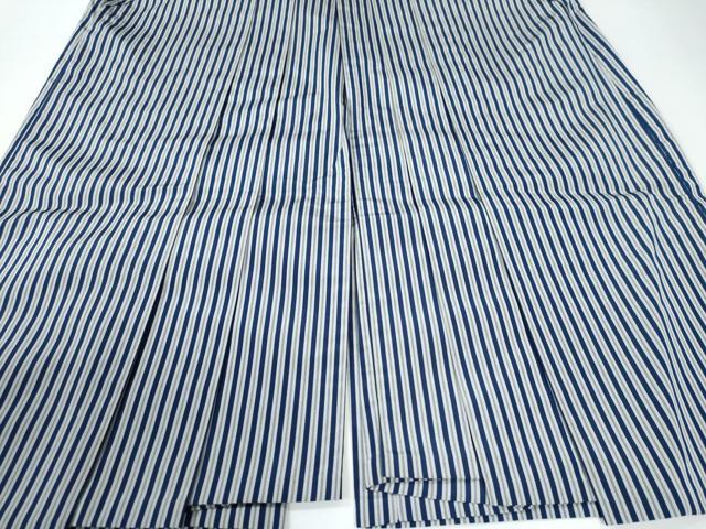 平和屋着物○男性 馬乗り袴 間道 正絹 逸品 CAAW7847yc