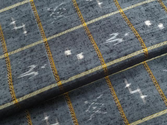 平和屋着物○上質な紬 絣文様 正絹 逸品 CAAW7854yc