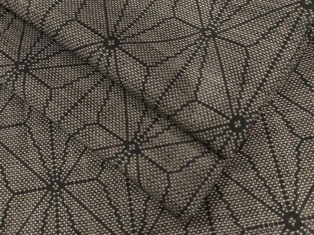 平和屋着物●本場大島紬　9マルキ　麻の葉文様　正絹　逸品　CAAW7922yc