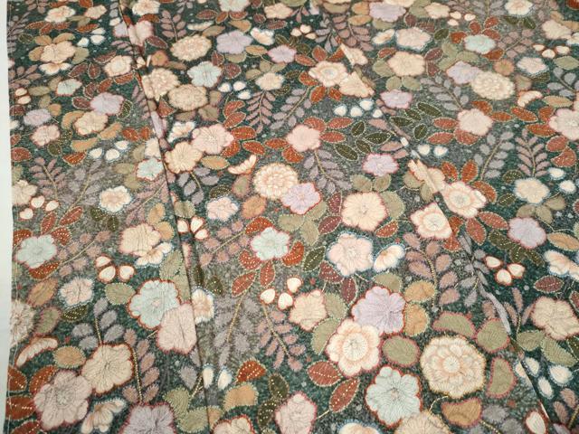 平和屋着物●上質な小紋　辻が花　手描き　絞り　正絹　逸品　CAAW7942yc 平和屋着物○上質な小紋 辻が花 手描き 絞り 正絹 逸品 CAAW7942ycの