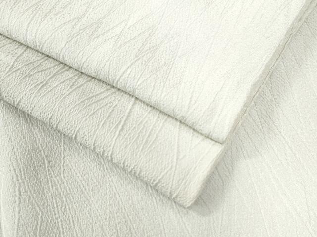 平和屋着物●上質な色無地　吉祥地紋　白練色　正絹　逸品　CAAW7957yc