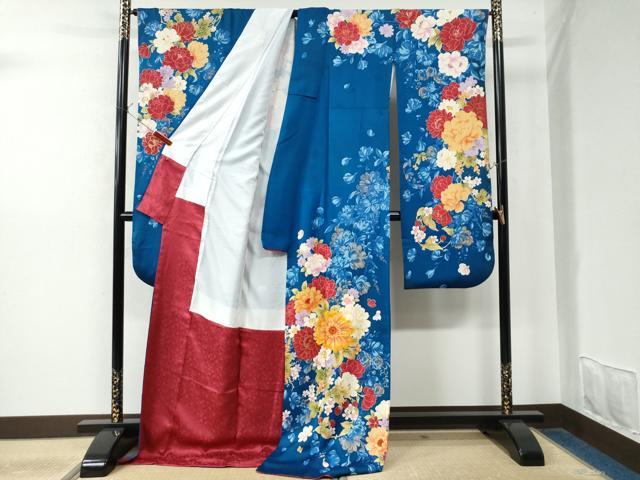 平和屋着物○豪華振袖 刺繍 いちご ラメ糸 金彩 正絹 逸品 CAAW8007yc 振袖