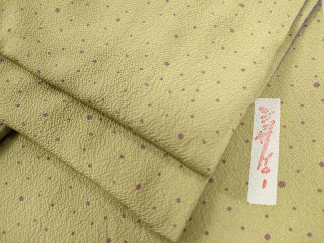 平和屋着物●世界的人形師　辻村寿三郎　ジュサブロー　小紋　霰文　正絹　逸品　CAAW8046yc