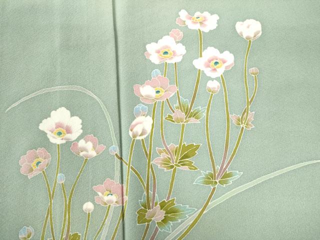 平和屋着物○本加賀友禅作家 谷幸治 訪問着 枝花文 ロング