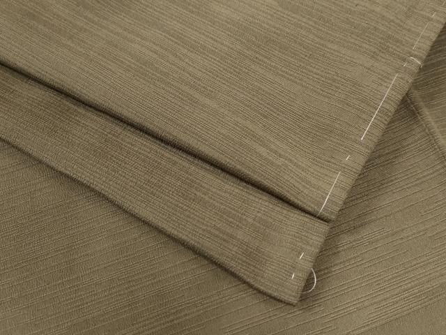 平和屋着物●男性　紬　色無地　朽葉色　正絹　逸品　未使用　CAAW8134yc