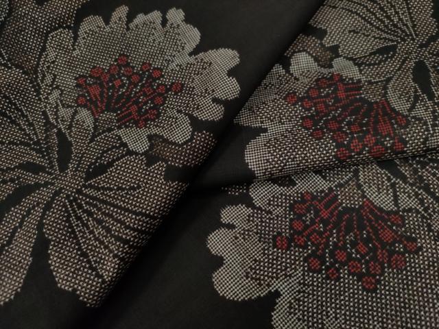 平和屋着物●本場大島紬　7マルキ　地空き　カトレア　正絹　逸品　CAAW8191yc