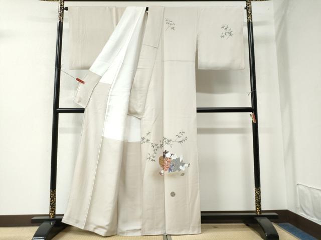 平和屋着物●訪問着　作家物　手描き　童子遊び　正絹　逸品　CAAW8197yc 平和屋着物○訪問着 作家物 手描き 童子遊び 正絹 逸品 CAAW8197yc