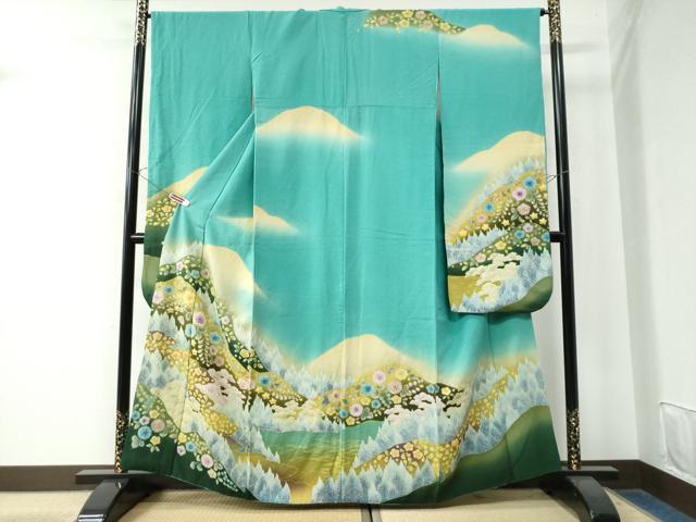 平和屋着物●豪華振袖　辻が花　絞り　暈し染め　正絹　逸品　CAAW8204yc