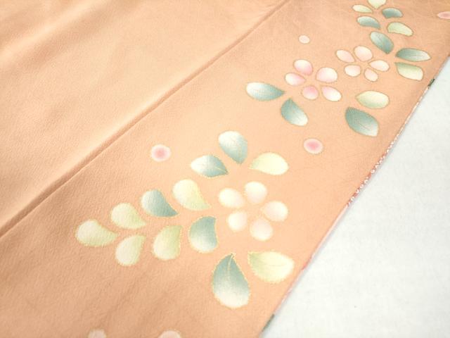 平和屋着物○訪問着 駒刺繍 道長吉祥花文 金彩 正絹 逸品 未