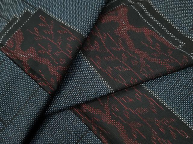 平和屋着物●本場大島紬　7マルキ　色紙重ね吉祥文　正絹　逸品　CAAW8226yc