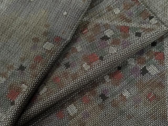 平和屋着物●本場大島紬　9マルキ　霰文　正絹　逸品　未使用　CAAW8253yc