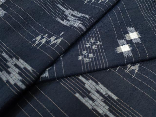 平和屋着物●本場琉球絣　紬　正絹　逸品　CAAW8274yc