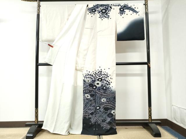 平和屋着物○訪問着 辻が花 絞り 暈し染め 正絹 逸品 CAAW8309yc