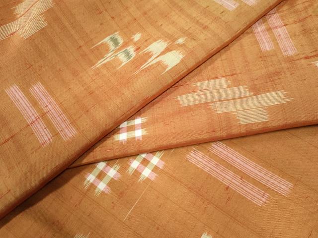 平和屋着物●本場琉球絣　紬　正絹　逸品　CAAW8323yc