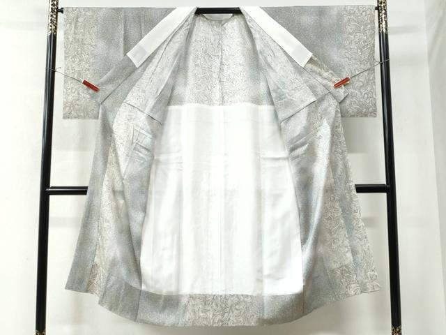 平和屋着物○長襦袢 無双仕立て 墨流し文様 暈し染め 正絹 逸品 CAAW8388yc