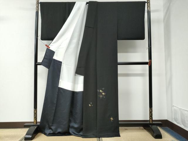 平和屋着物○螺鈿作家 甲斐泰造 色留袖 吉祥宝尽くし花文 蝋色 金彩