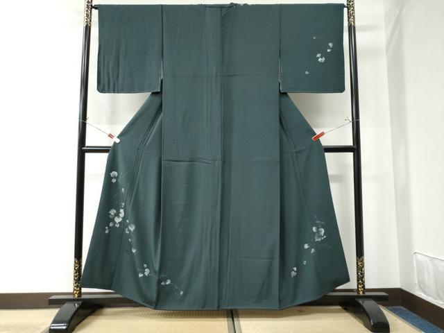 平和屋着物●訪問着　蔦の葉文　正絹　逸品　CAAW8490yc