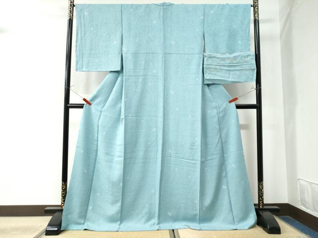 平和屋着物●上質な小紋　特選千八織　御所解　ロング丈　反端付き　正絹　逸品　CAAW8513yc 平和屋着物○上質な小紋 特選千八織 御所解 ロング丈 反