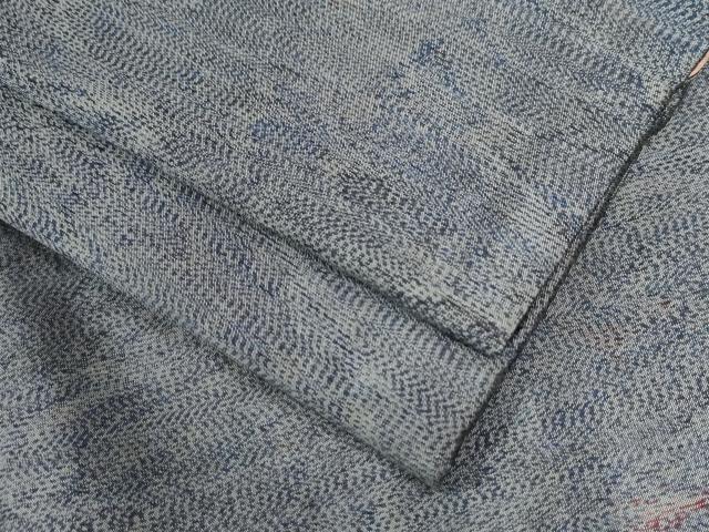 平和屋着物●本場大島紬　やたら織　残糸織　霞文　正絹　逸品　CAAW8534yc