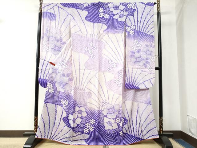 平和屋着物●豪華振袖　総絞り　吉祥花文　暈し染め　正絹　逸品　CAAW8565yc